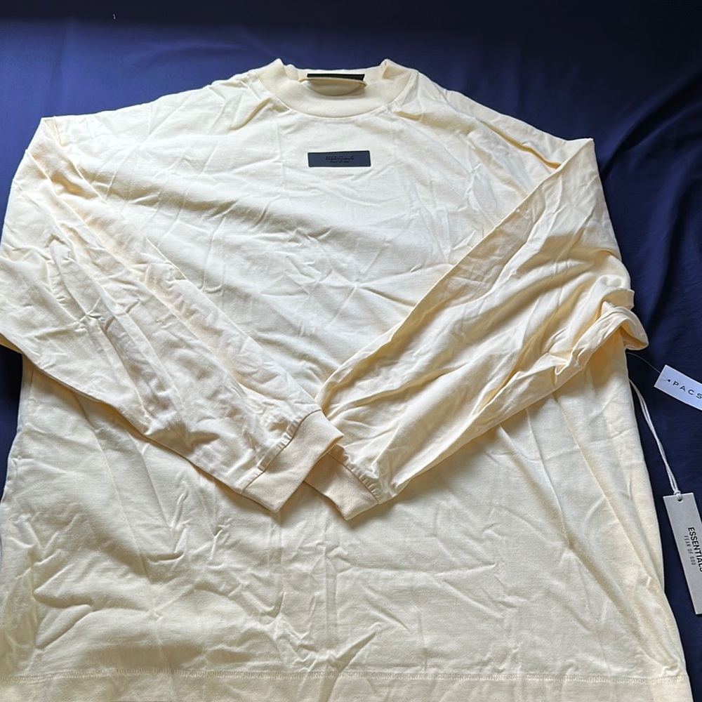 Fear of God Cream Long Sleeve Tee Casual Comfort